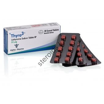 Thyro3 (Трийодтиронин) Т3 Alpha Pharma 30 таблеток (1таб 25 мкг) - Кызылорда
