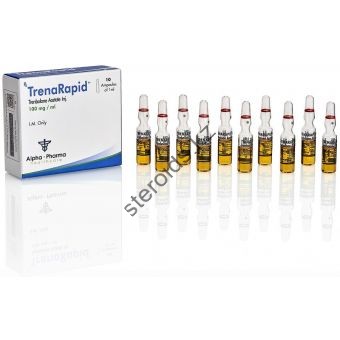 Тренболон ацетат Alpha Pharma (TrenaRapid) 10 ампул по 1мл (1амп 100 мг) - Кызылорда