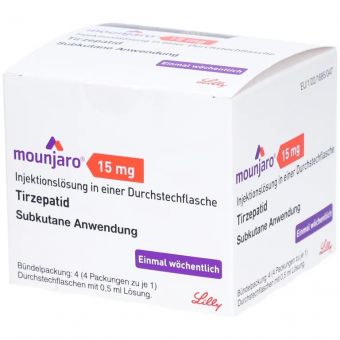 Mounjaro (Tirzepatide) раствор для п/к введ. 4 флакона 0,5 мл по 15 мг - Кызылорда