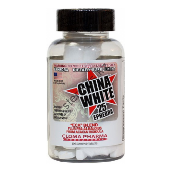 Жиросжигатель Cloma Pharma China White 25 (100 таб) - Кызылорда